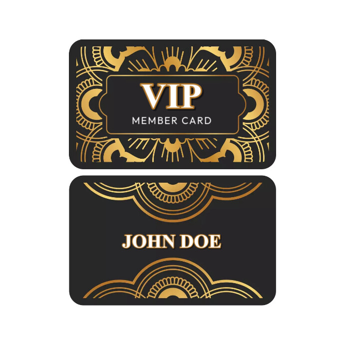 Plantilla de VIP Card Membership Layout | PosterMyWall