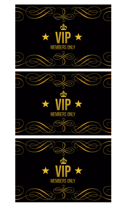 Vip Members Template VIP Card Membership Template | PosterMyWall