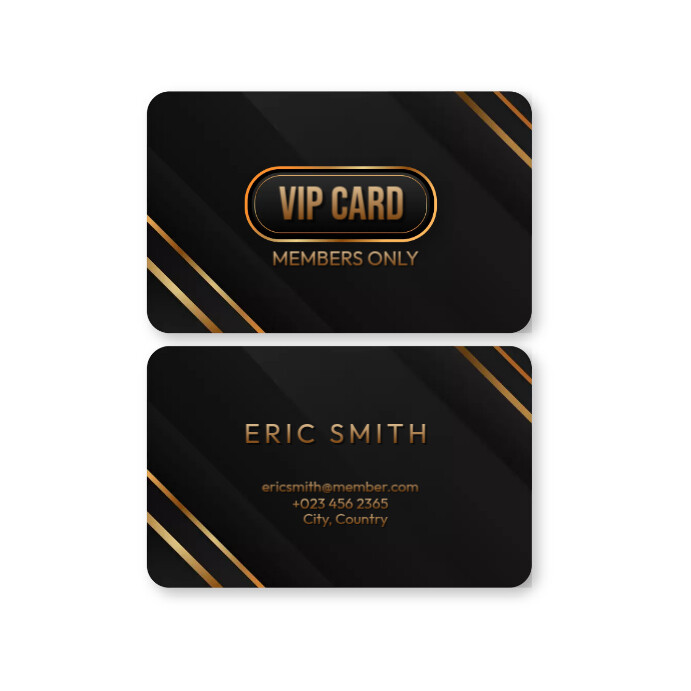 Ad Vip Plantilla de VIP Card Template Ads | PosterMyWall