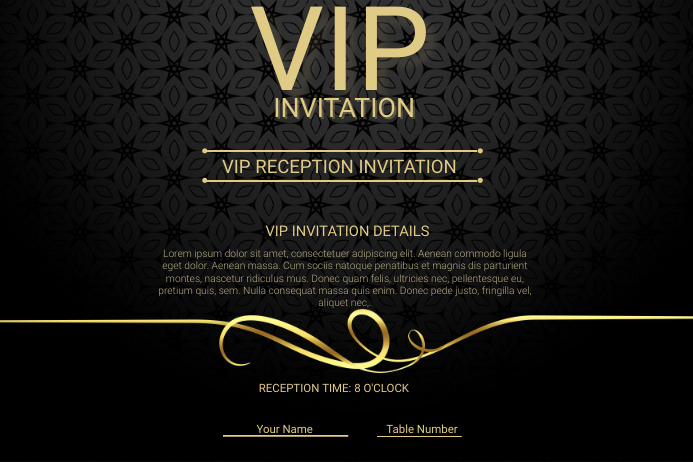 VIP cards flyer Poster template