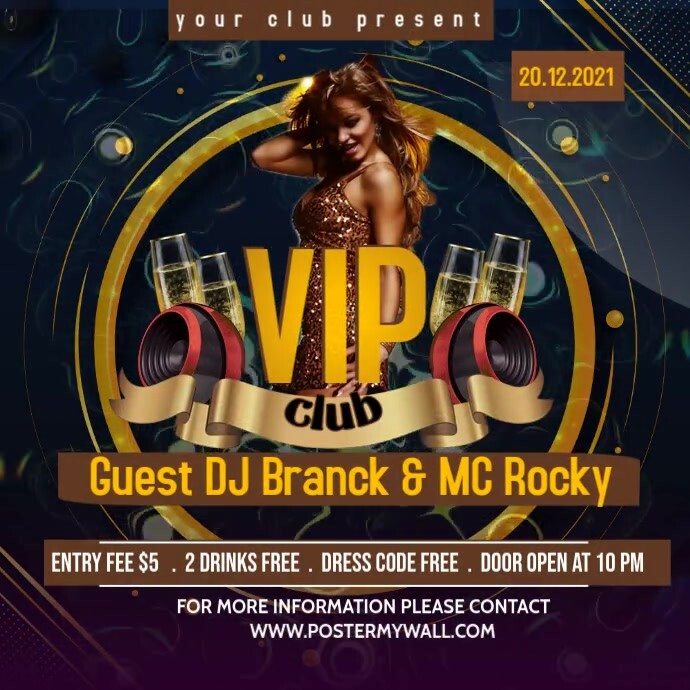 Vip Area Poster Copy of VIP Club | PosterMyWall