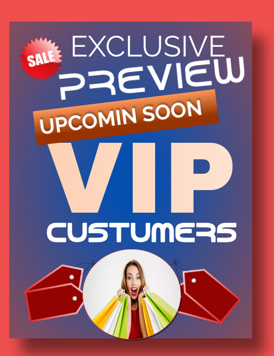 Vip customers flyer template | PosterMyWall