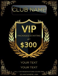 Vip Lay Design Sample VIP Template | PosterMyWall