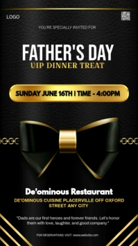 Vip Father's day invitation template Instagram Story