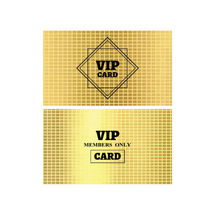 Vip Gold Post VIP Golden Card Membership Template | PosterMyWall