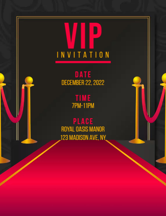 Vip Event Invitation เทมเพลต | PosterMyWall
