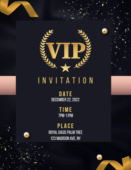 Copy of VIP Invitation Card Template | PosterMyWall