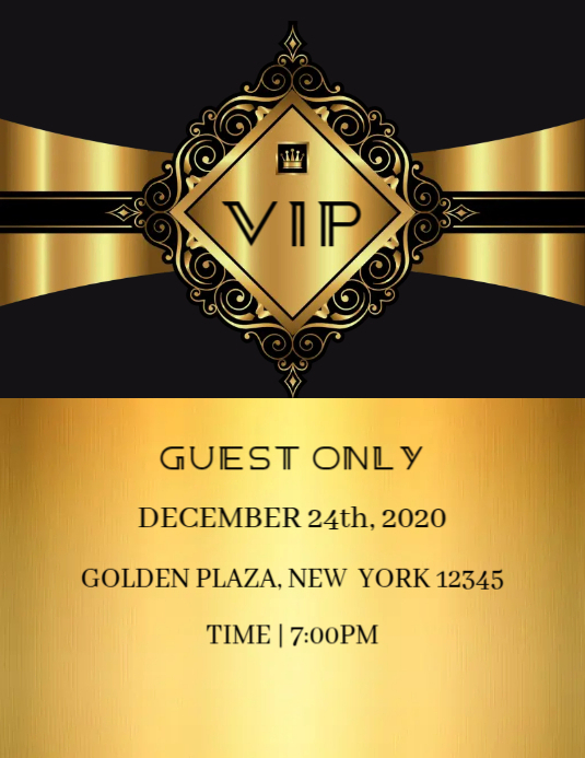 VIP Invitation Modelo | PosterMyWall