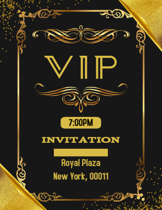 VIP Invitation Flyer (US Letter) template