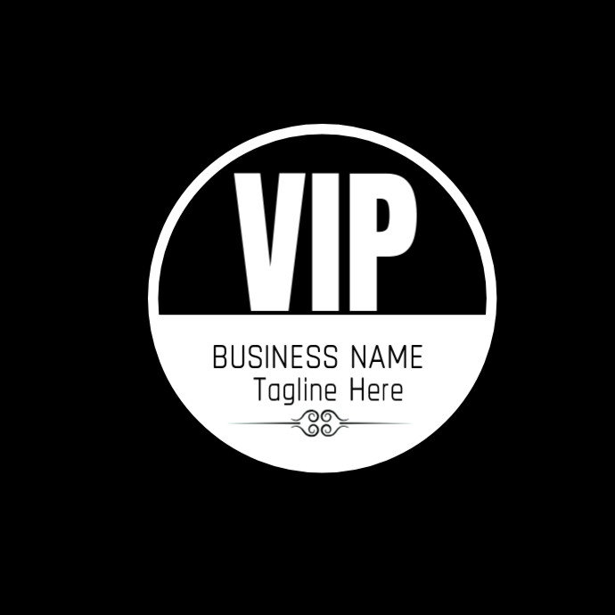 Simple Vip Logo Vip logo design Template | PosterMyWall