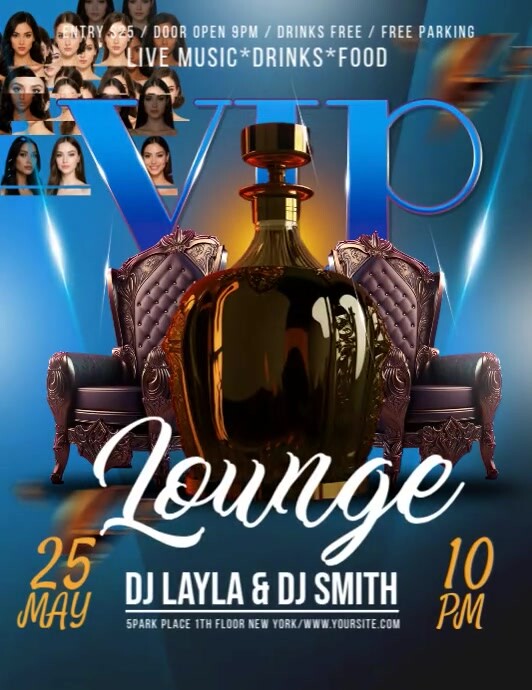 Vip Lounge Template | PosterMyWall