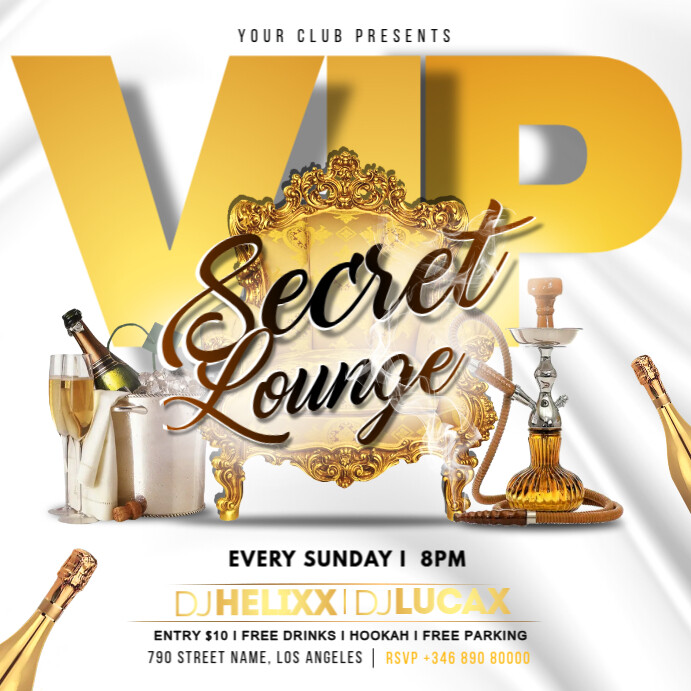 Vip Area Poster vip lounge Template | PosterMyWall