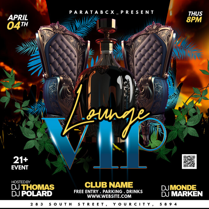 Vip Area Poster vip lounge Template | PosterMyWall