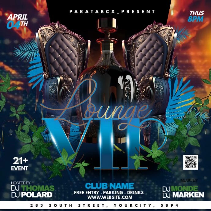 Vip Lay Design Sample vip lounge Template | PosterMyWall