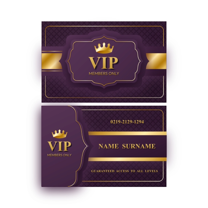 Membership Types Design VIP Membership Card Design Template | PosterMyWall