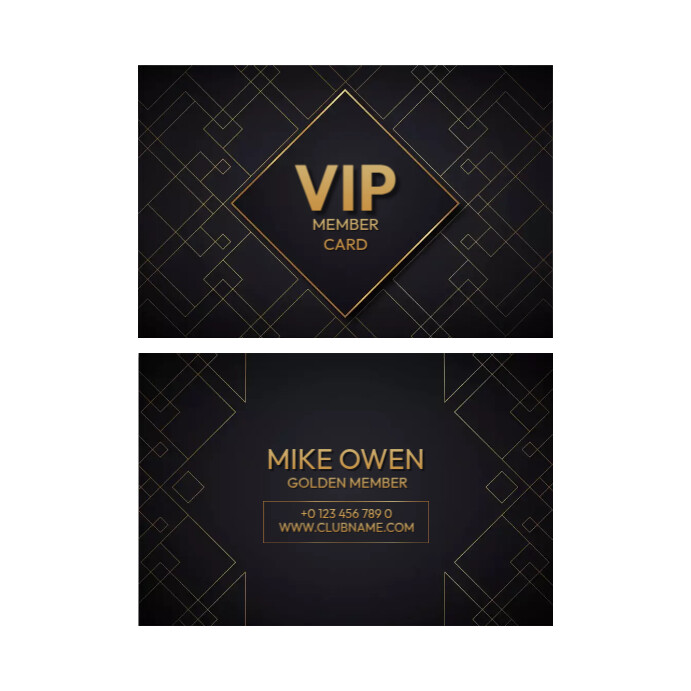 VIP Membership Card Layout Template | PosterMyWall