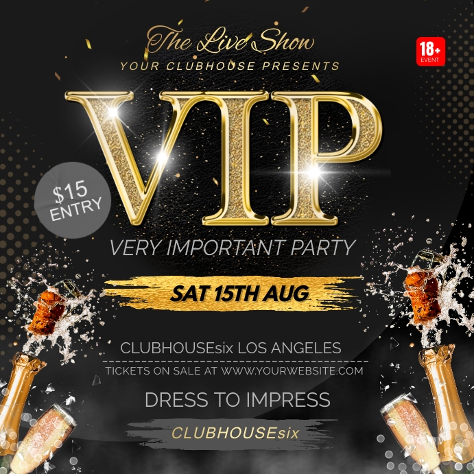 Nightclub Vip Invitations