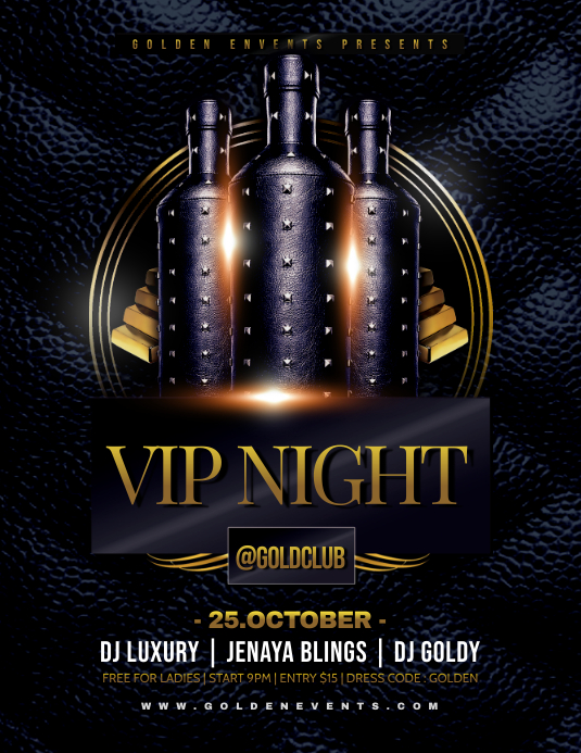 VIP NIGHT Flyer Template | PosterMyWall