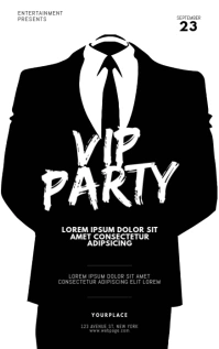 Vip Party Flyer Design Template Kindle/Book Covers