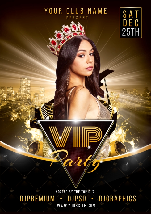 VIP Party Flyer/ Poster Template | PosterMyWall