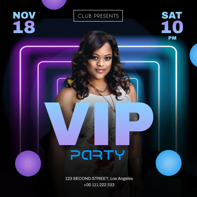 VIP Party Instagram Post Template | PosterMyWall