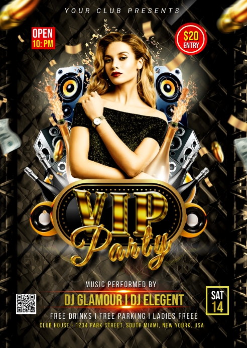 VIP Party Night Template | PosterMyWall