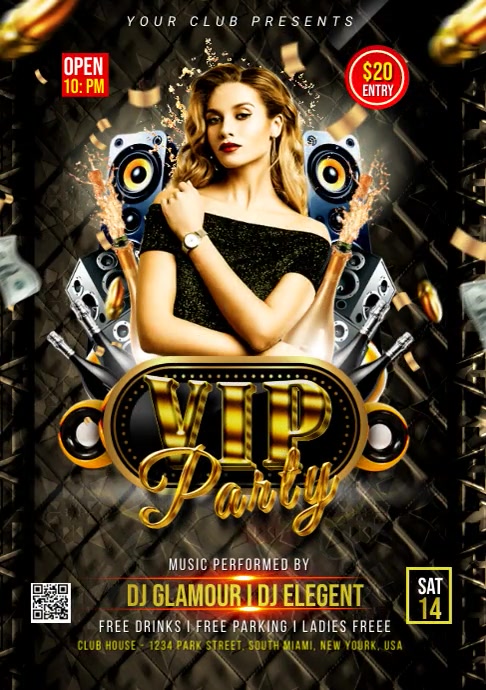 VIP Party Night Template | PosterMyWall