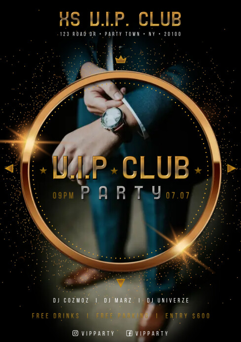 Copy of VIP PARTY POSTER | PosterMyWall