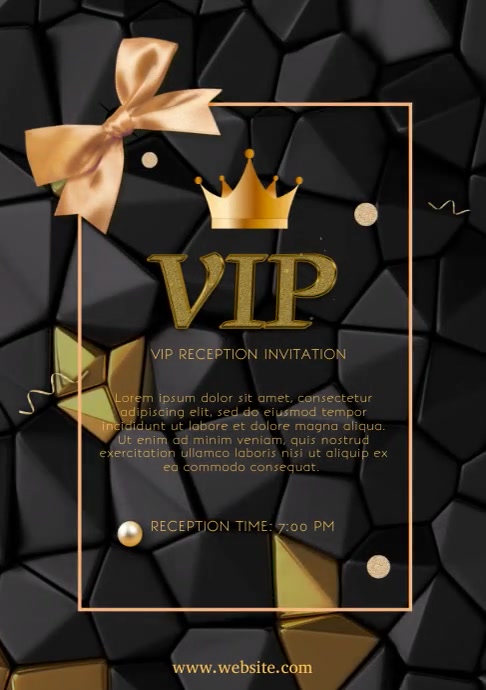 Copy of VIP reception invitation | PosterMyWall