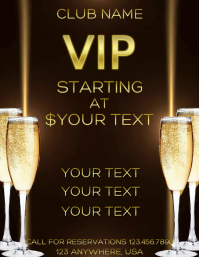 Vip Lay Design Sample VIP Template | PosterMyWall