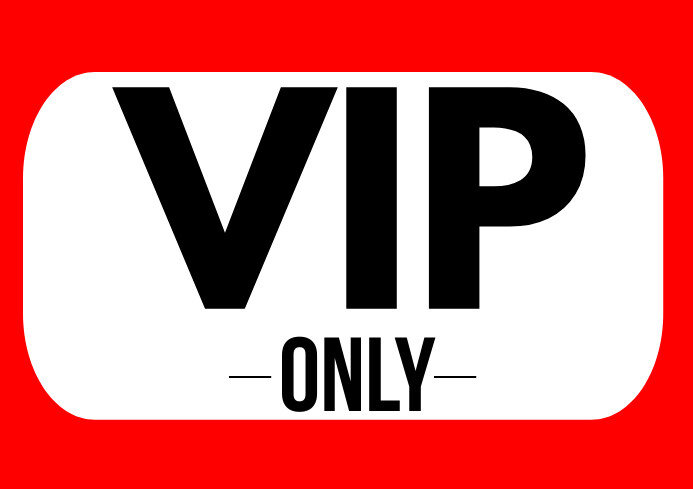 VIP sign Template | PosterMyWall