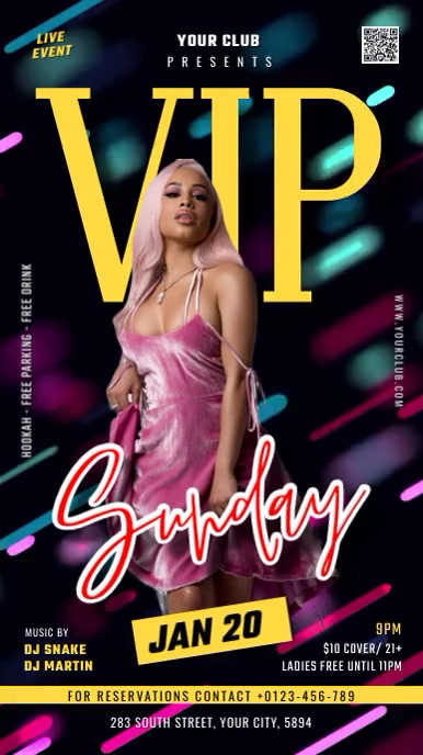 Howdens Vip Day Poster VIP Sunday Template | PosterMyWall