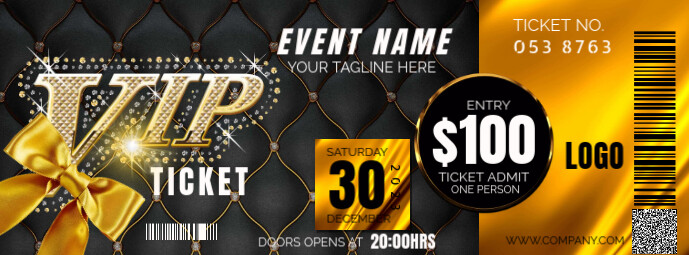 VIP-Ticket Template | PosterMyWall