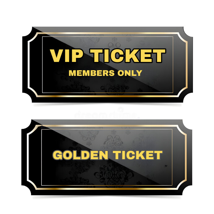 Vip Cover Ticket VIP tickets and regular Template | PosterMyWall
