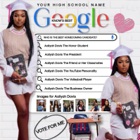 White Homecoming Campaign Instagram 帖子 Template