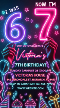 Viral meme birthday invite Historia de Instagram template