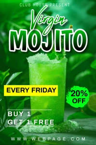 virgin mojito cocktails Tumblr Graphic template