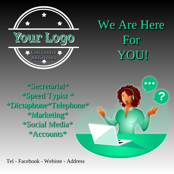 Virtual Assistant Template | PosterMyWall