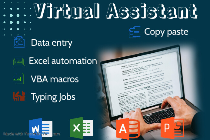 Virtual Assistant Template | PosterMyWall