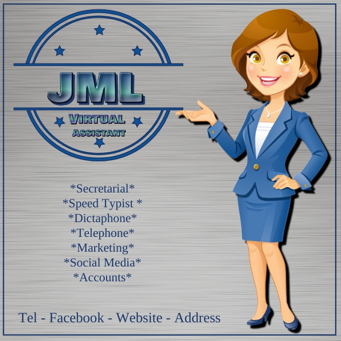 Virtual Assistant Template | PosterMyWall