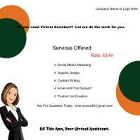 Virtual Assistant Posters VIRTUAL ASSISTANT FLYER Template | PosterMyWall