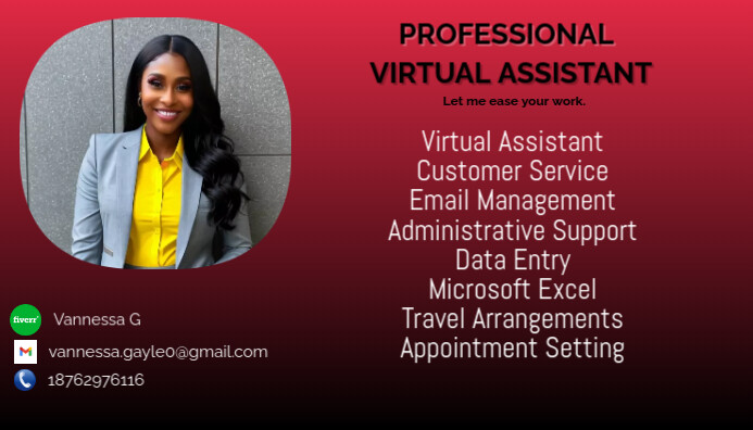 Virtual assistant poster Template | PosterMyWall