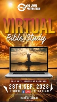 Virtual Bible Study Affichage numérique (9:16) template