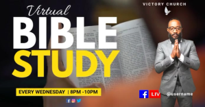 Virtual Bible Study Template Facebook Shared Image