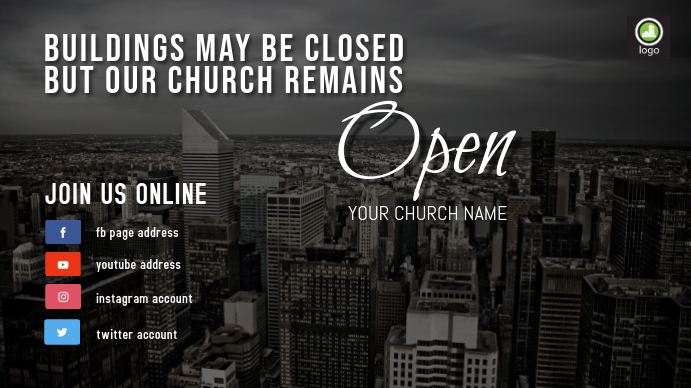 Virtual Church Template | PosterMyWall