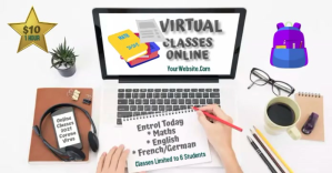 Virtual Classes Online Изображение, которым поделились на Facebook template