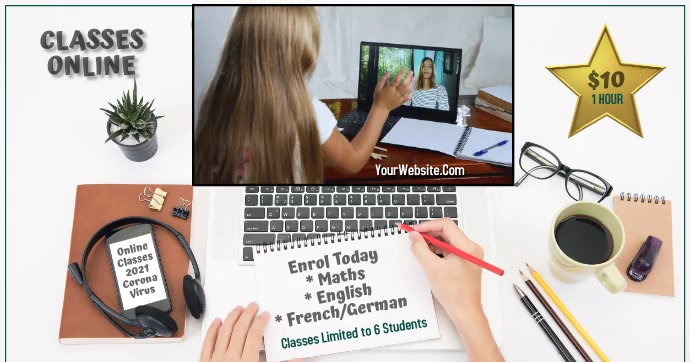 Virtual Classes Online Template | PosterMyWall