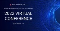 VIRTUAL CONFERENCE Okładka wydarzenia na Facebooku template