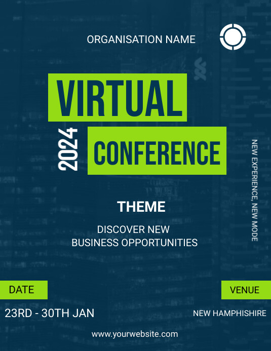 Copy of Virtual conference flyer | PosterMyWall