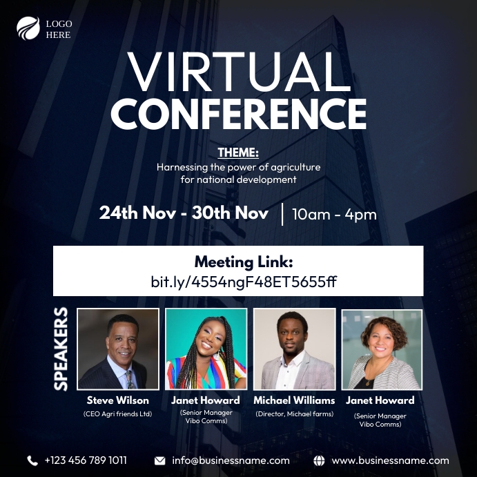 Copy of Virtual Conference Flyer | PosterMyWall